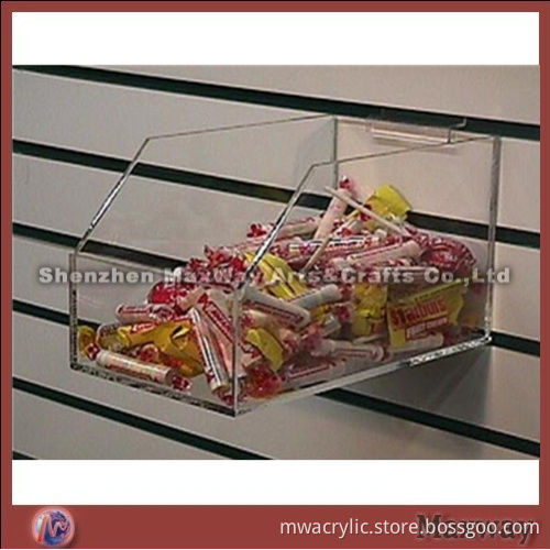 Clear Square Wall Mounted Acrylic/Perspex Candy Box